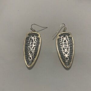 Elegant Gold and Silver Filigree Earrings